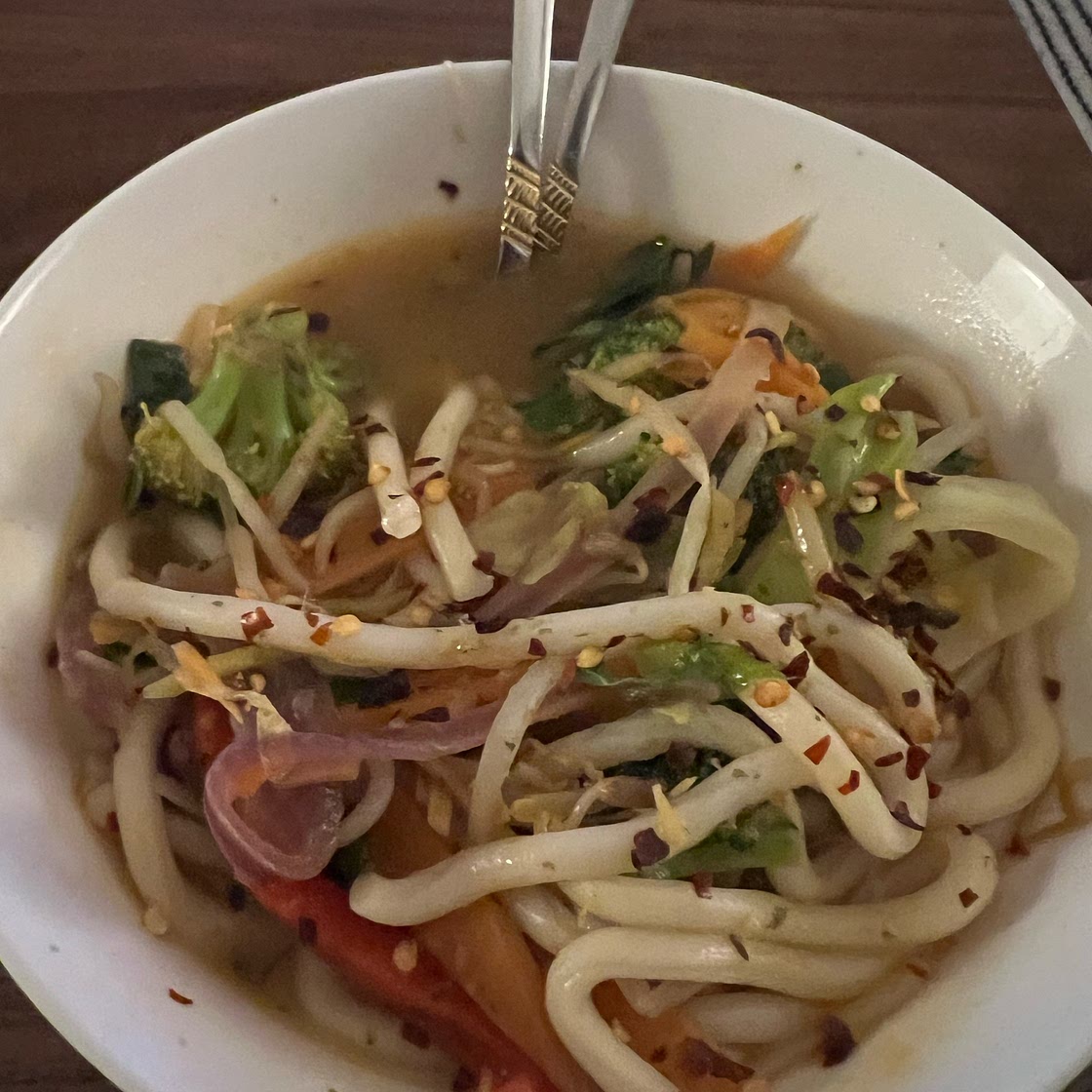 Vegan Spicy Udon Noodle Soup