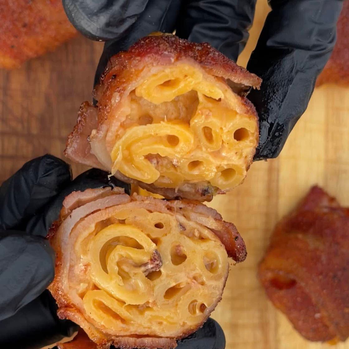 Bacon Wrapped Mac and Cheese Balls