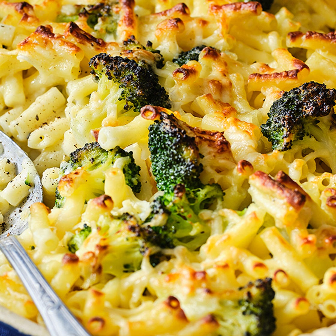 Broccoli macaroni cheese