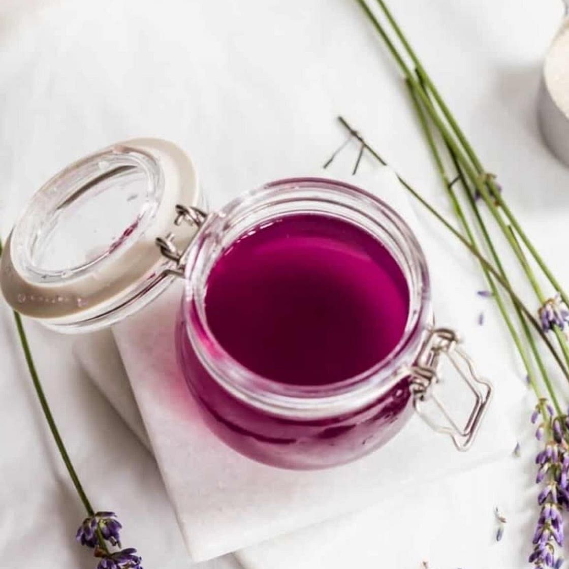 Purple lavender syrup