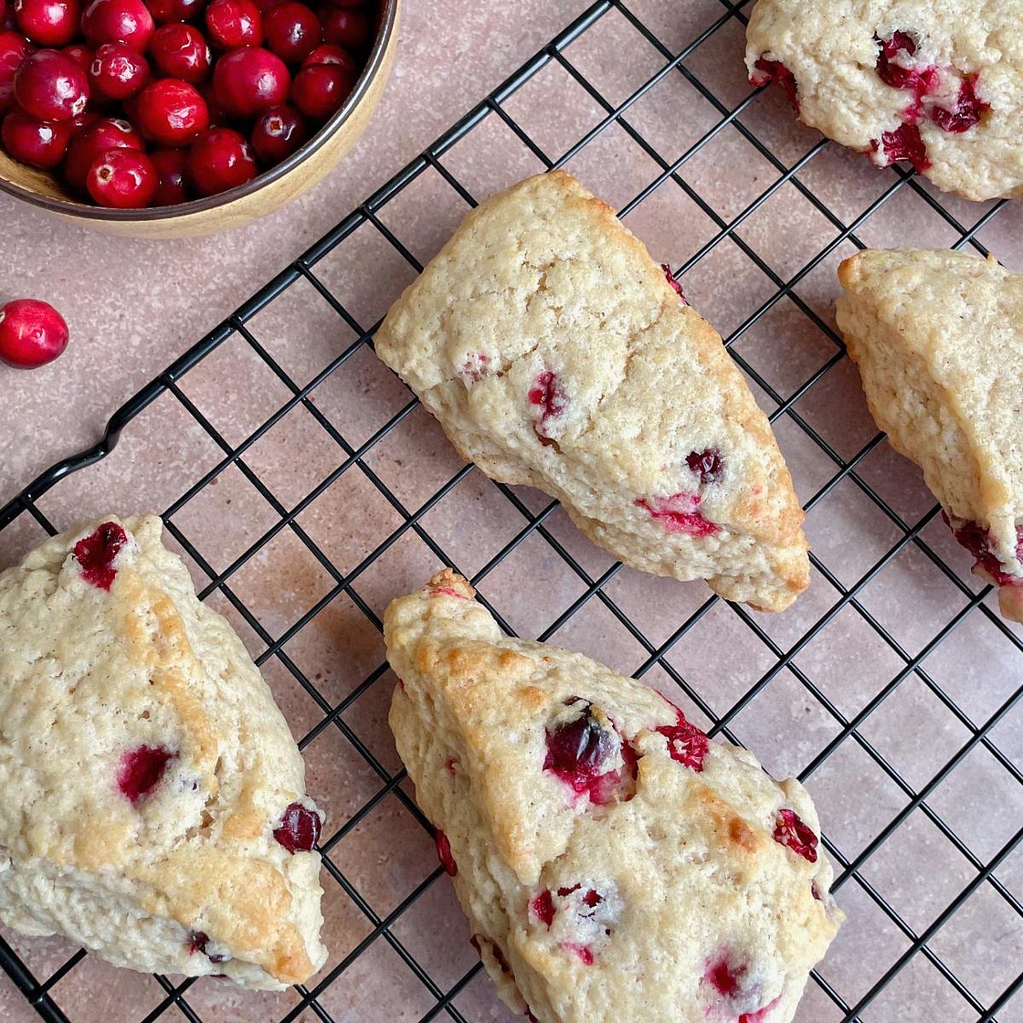 Vegan Cranberry Scones