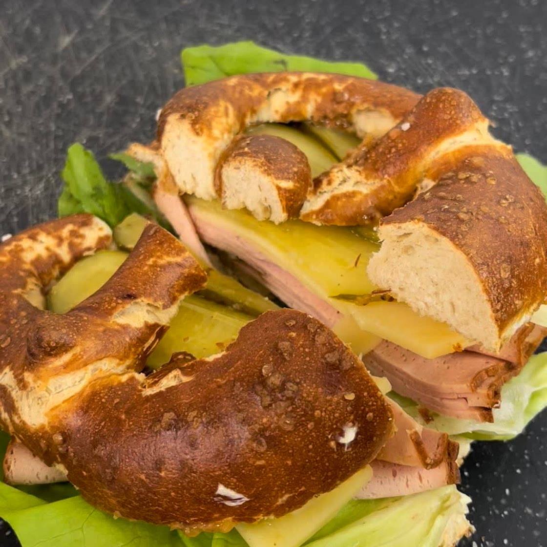 Bayerisches Brezen Sandwich