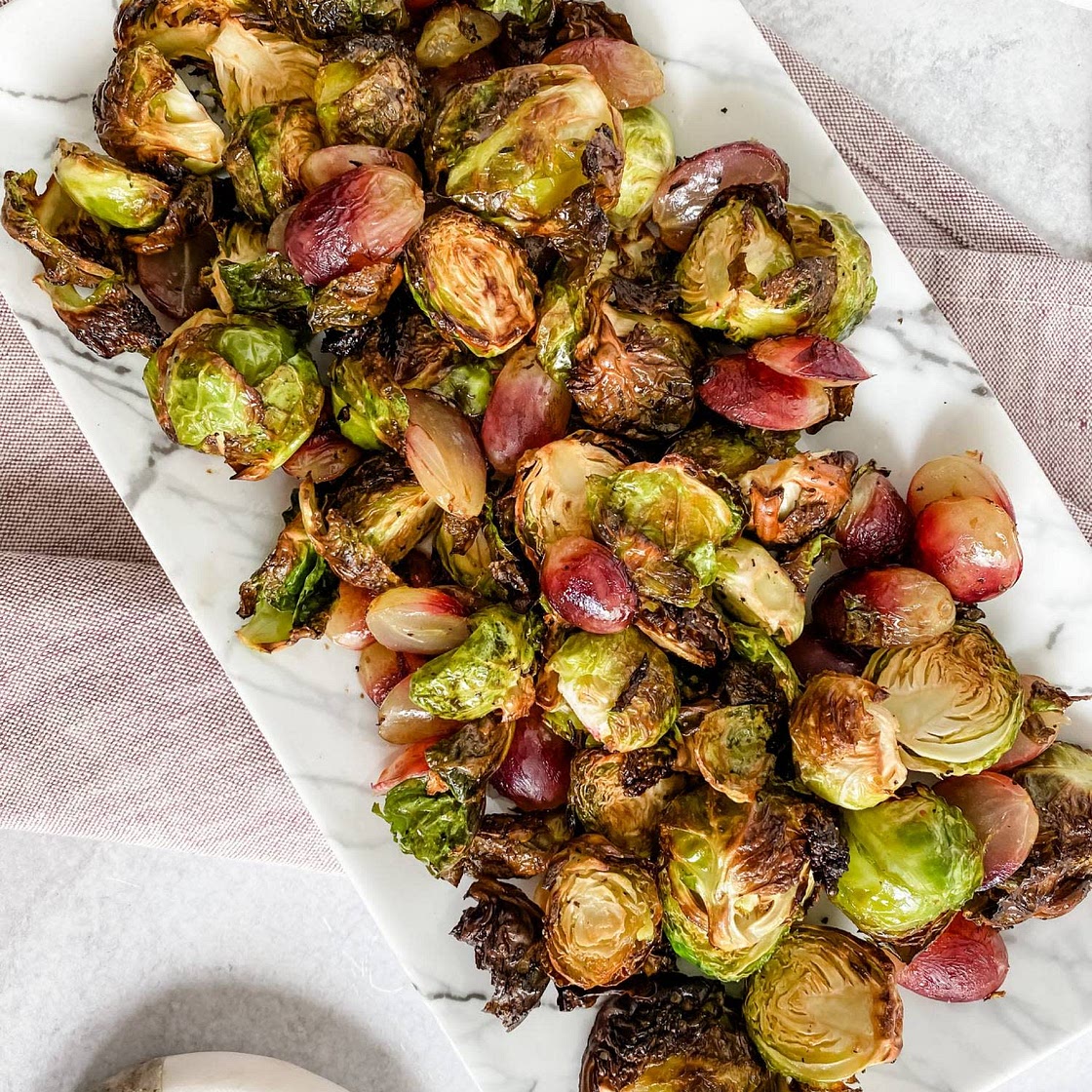 Crispy Maple Butter Brussels Sprouts