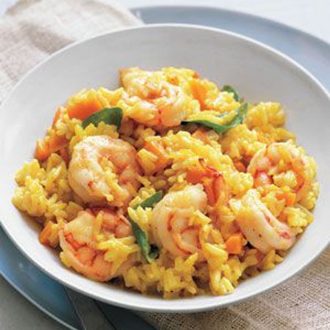 Curry Powder Shrimp and Rice