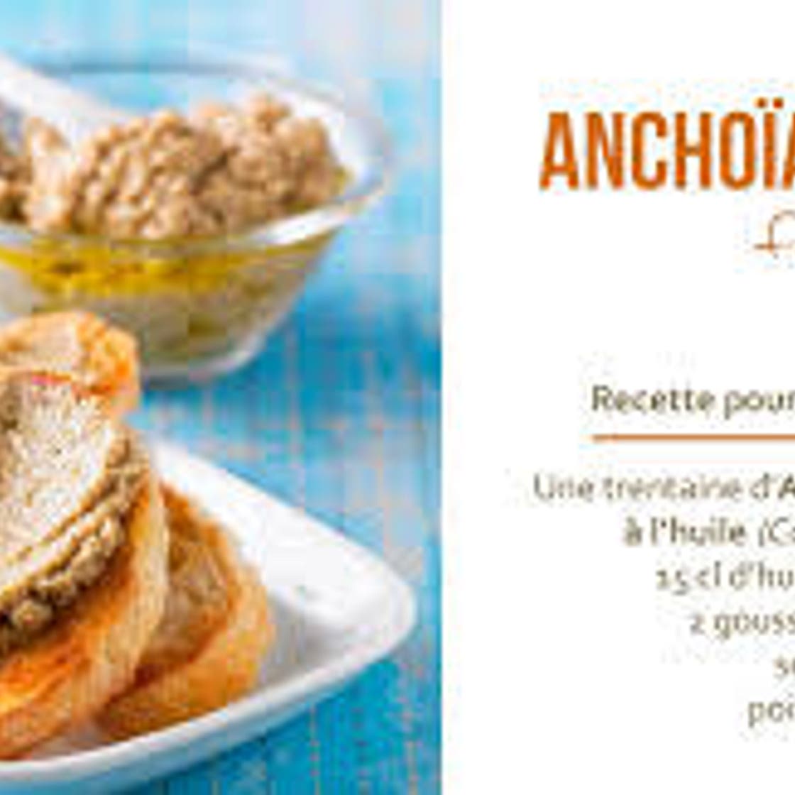 ANCHOIADE  ET TARTINADES POUR APERO