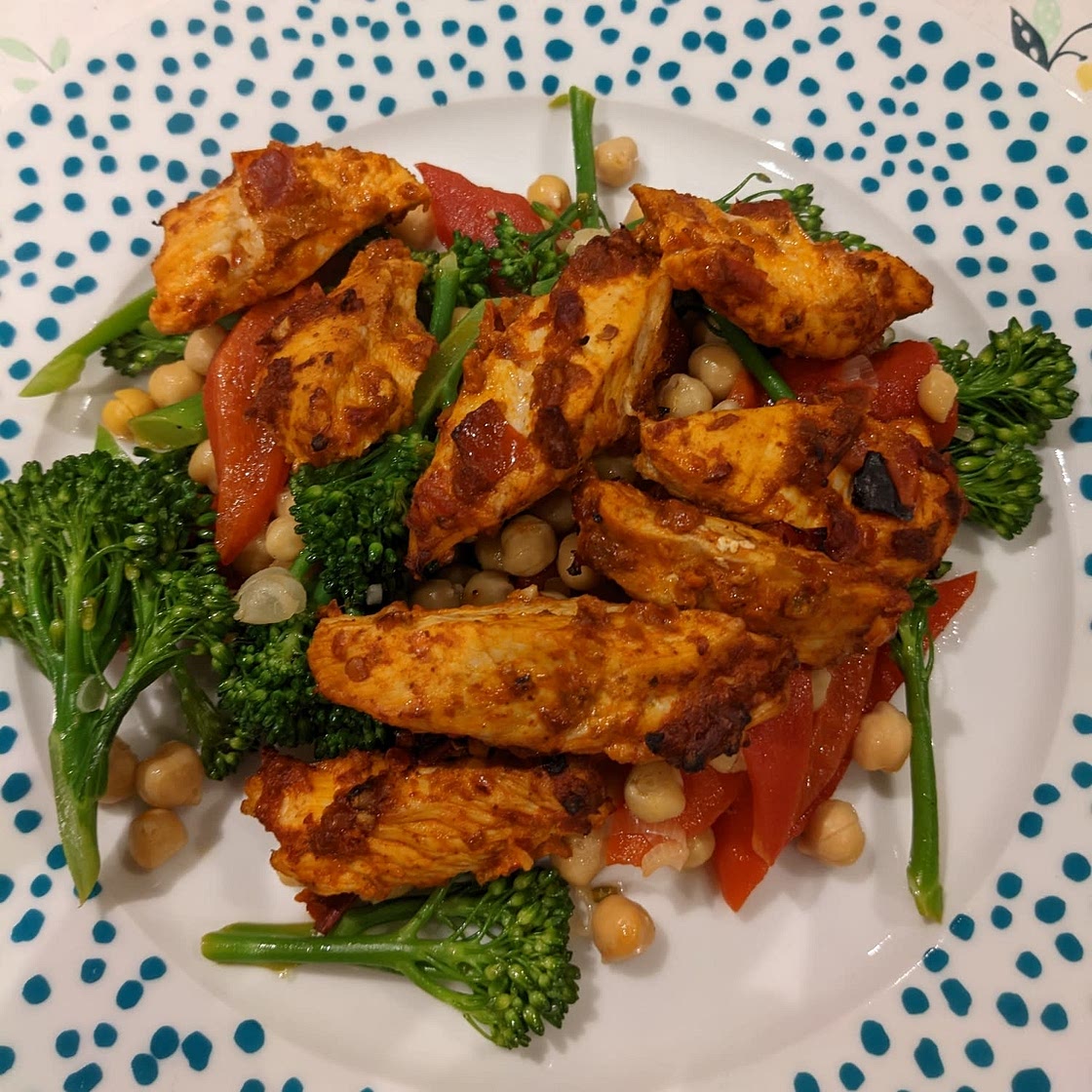 Grilled Harissa Chicken and Chickpea Salad