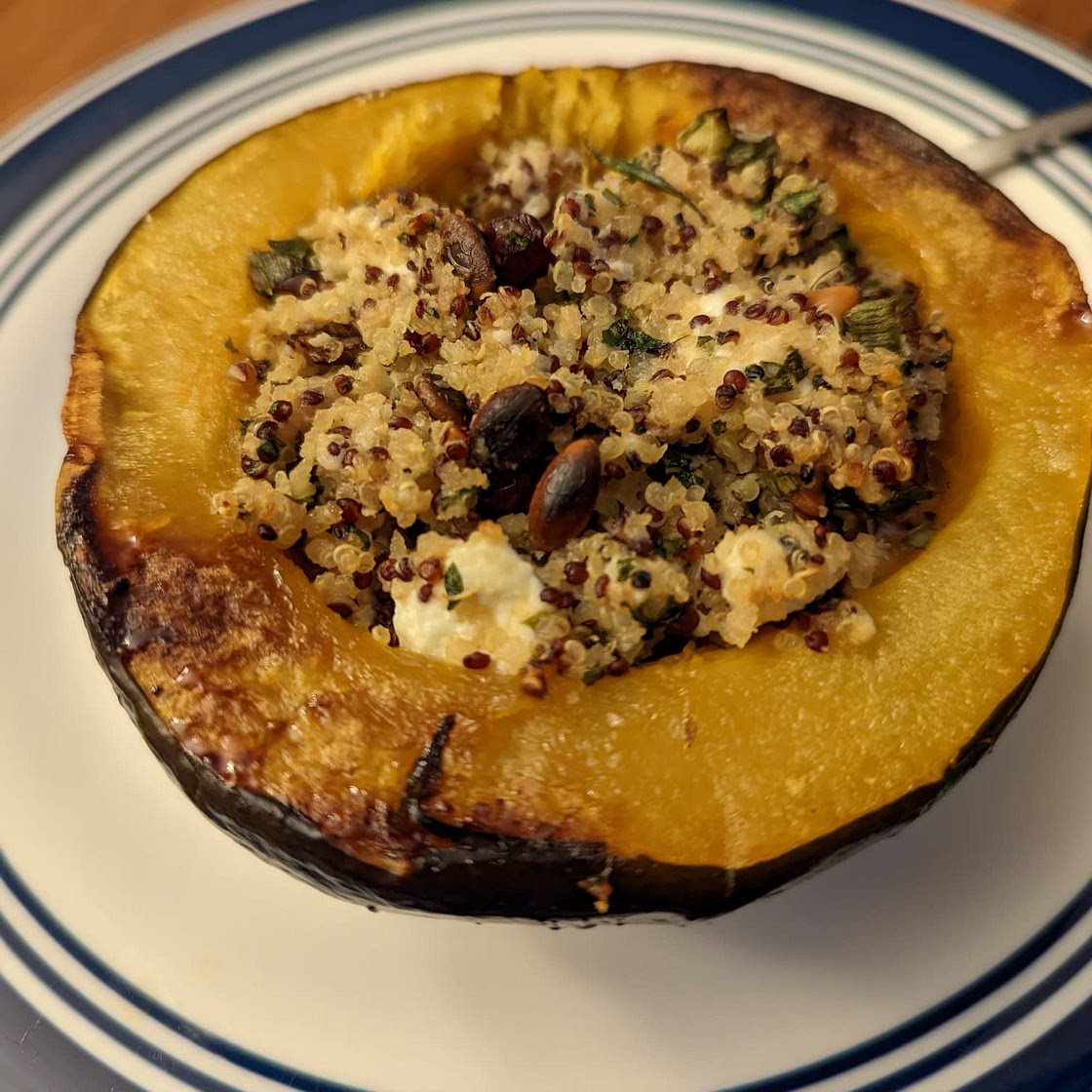 Vegetarian Stuffed Acorn Squash