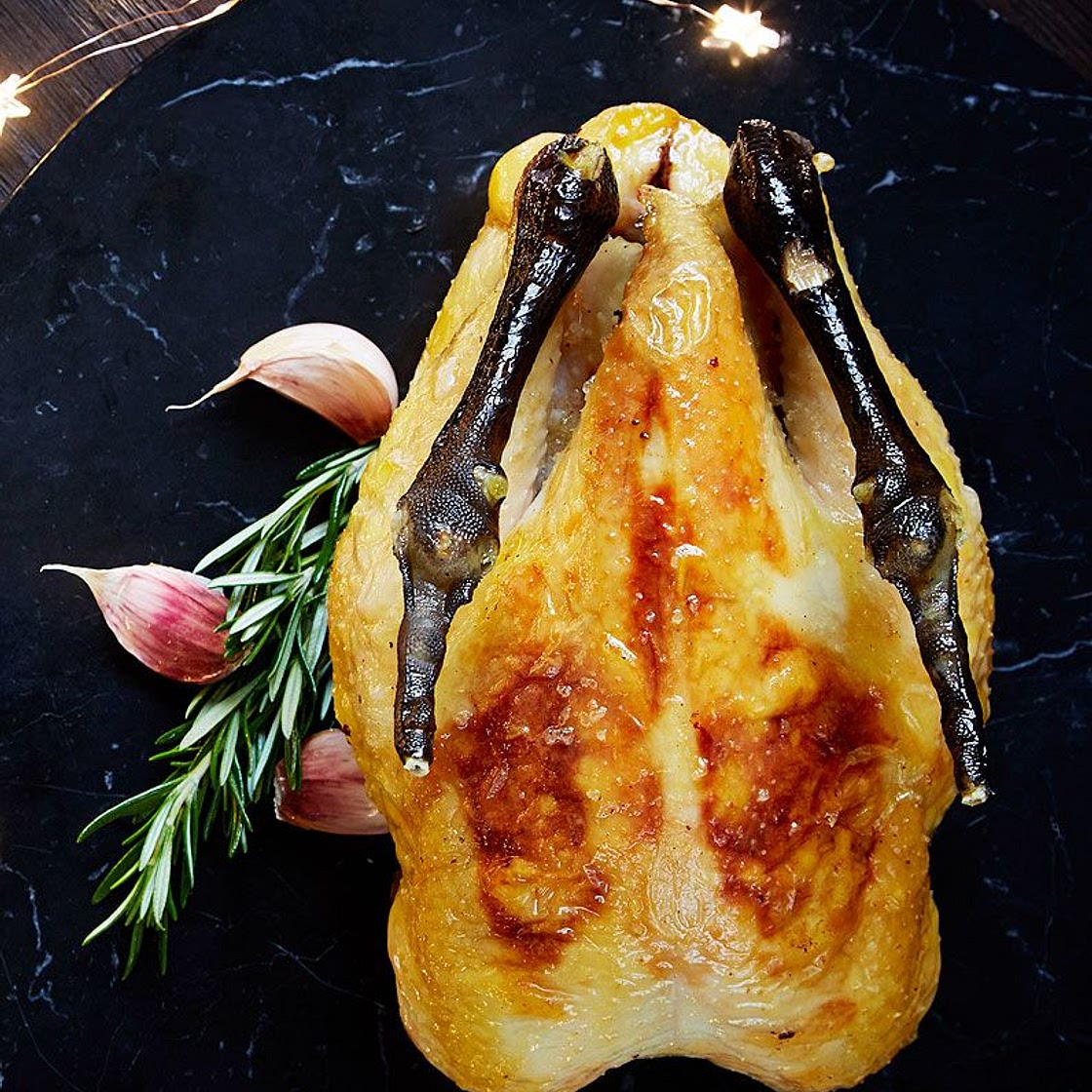 Volaille de Bresse rôtie au four, gratin dauphinois de Mathieu Pacaud