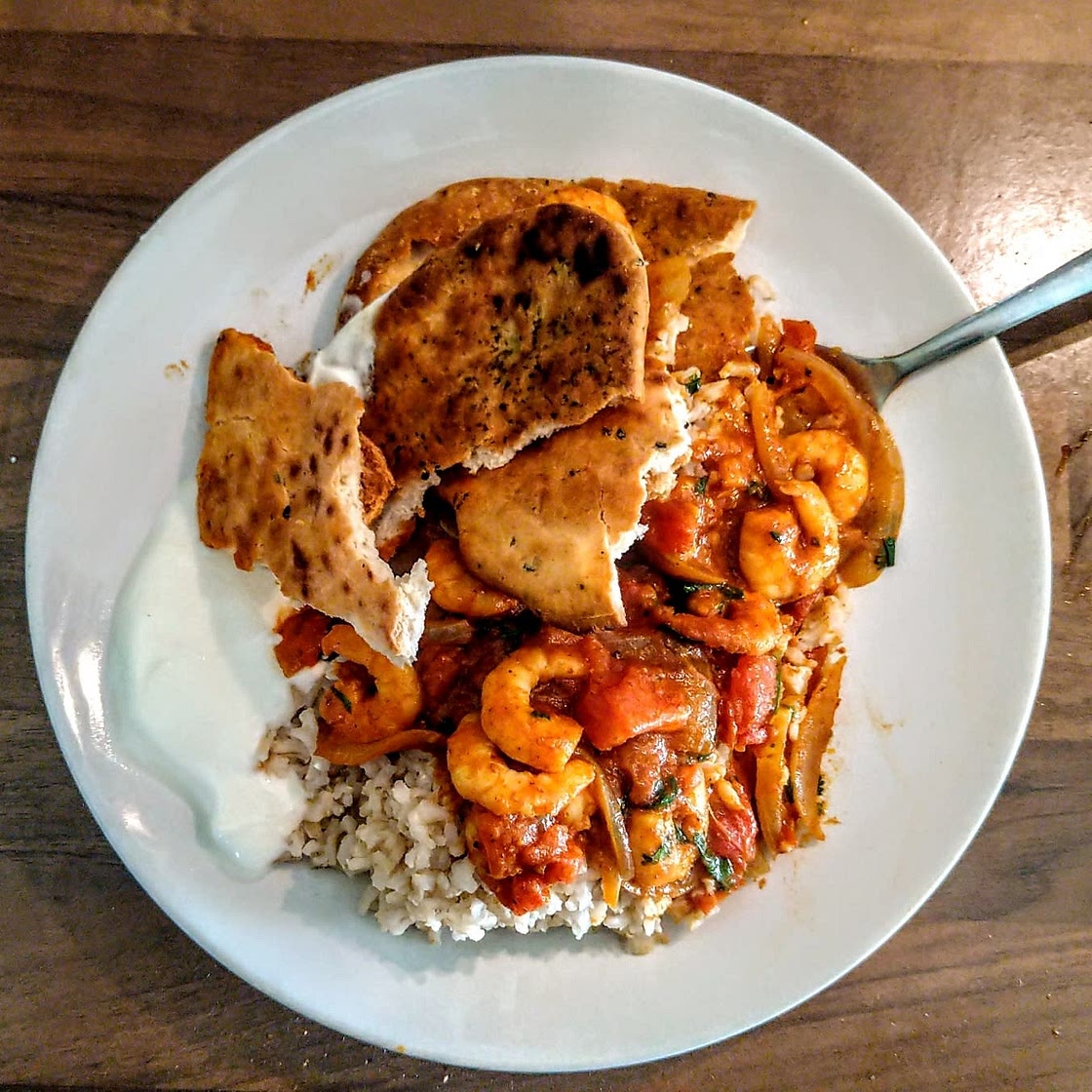 Prawn curry in a hurry