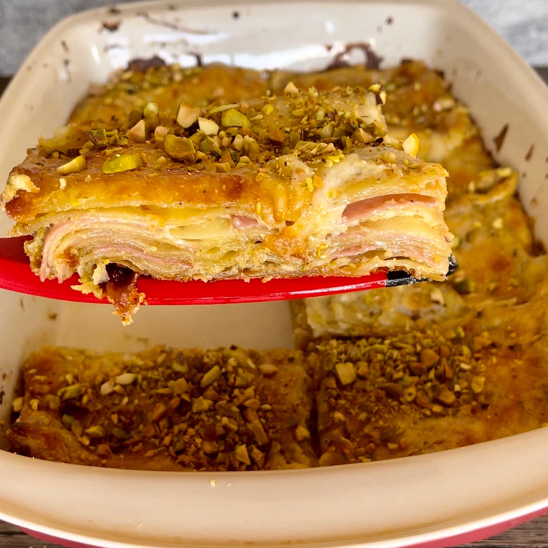 Mortadella and Pistachio Lasagna 