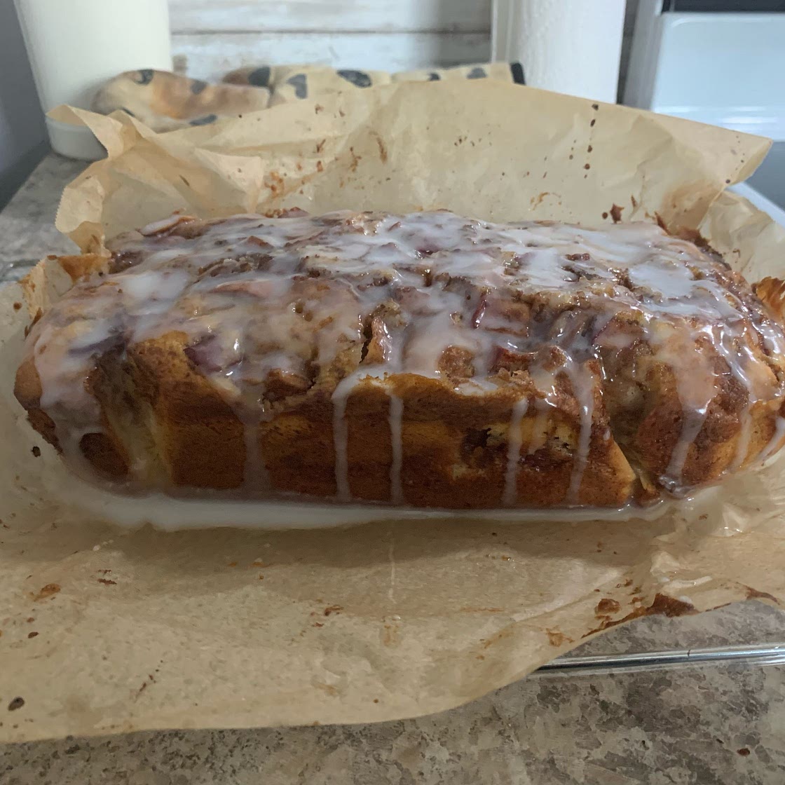 Cinnamon Swirl Apple Fritter Bread