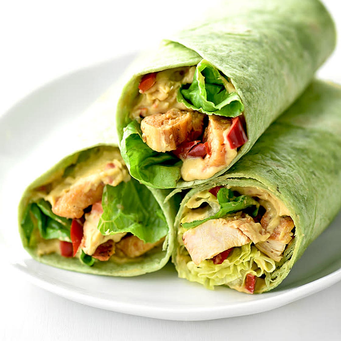 Honey Spinach Chicken Wrap