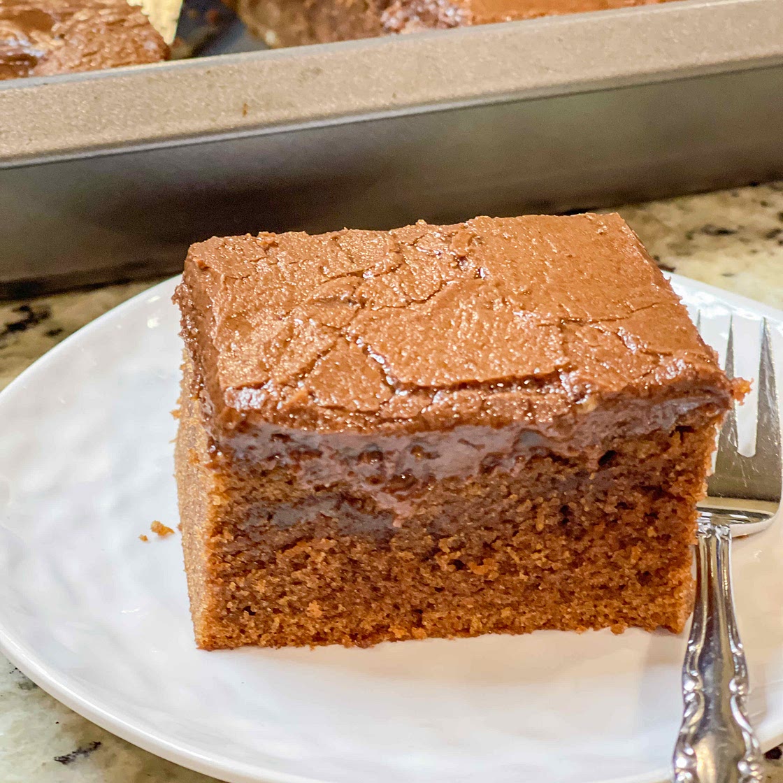 Texas sheet cake with frosting 