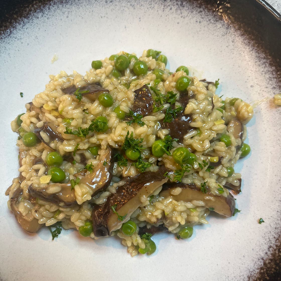 Caramelized Shiitake Mushroom Risotto