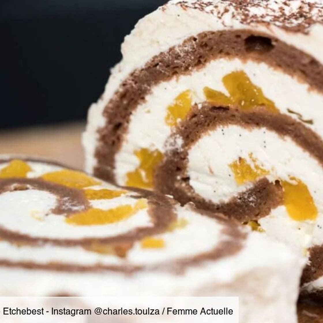 Philippe Etchebest bûche à l’orange pour Noël