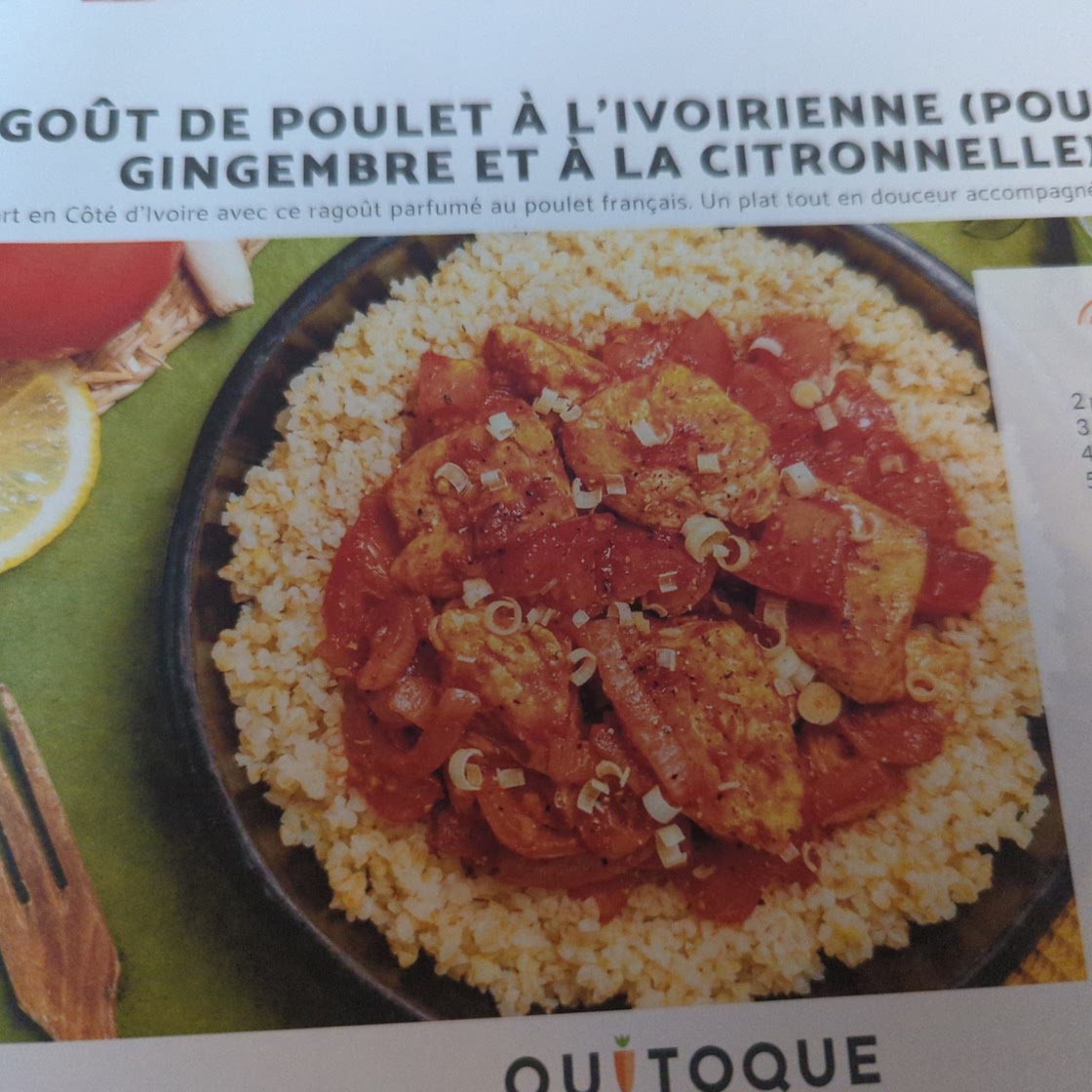 Ragout de poulet