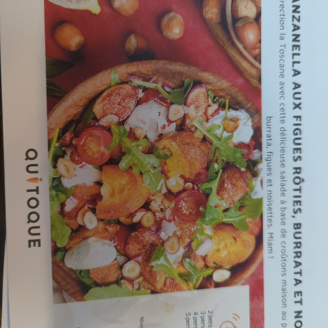 Panzanella aux figues et burrata