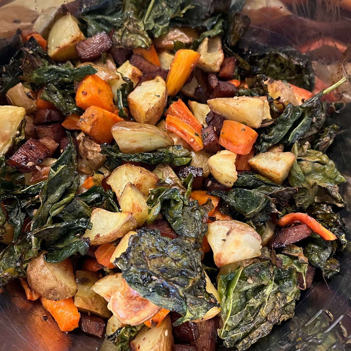 Roasted Potato & Crispy Kale Salad