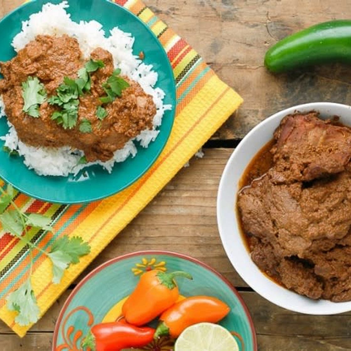 Dad's chicken mole