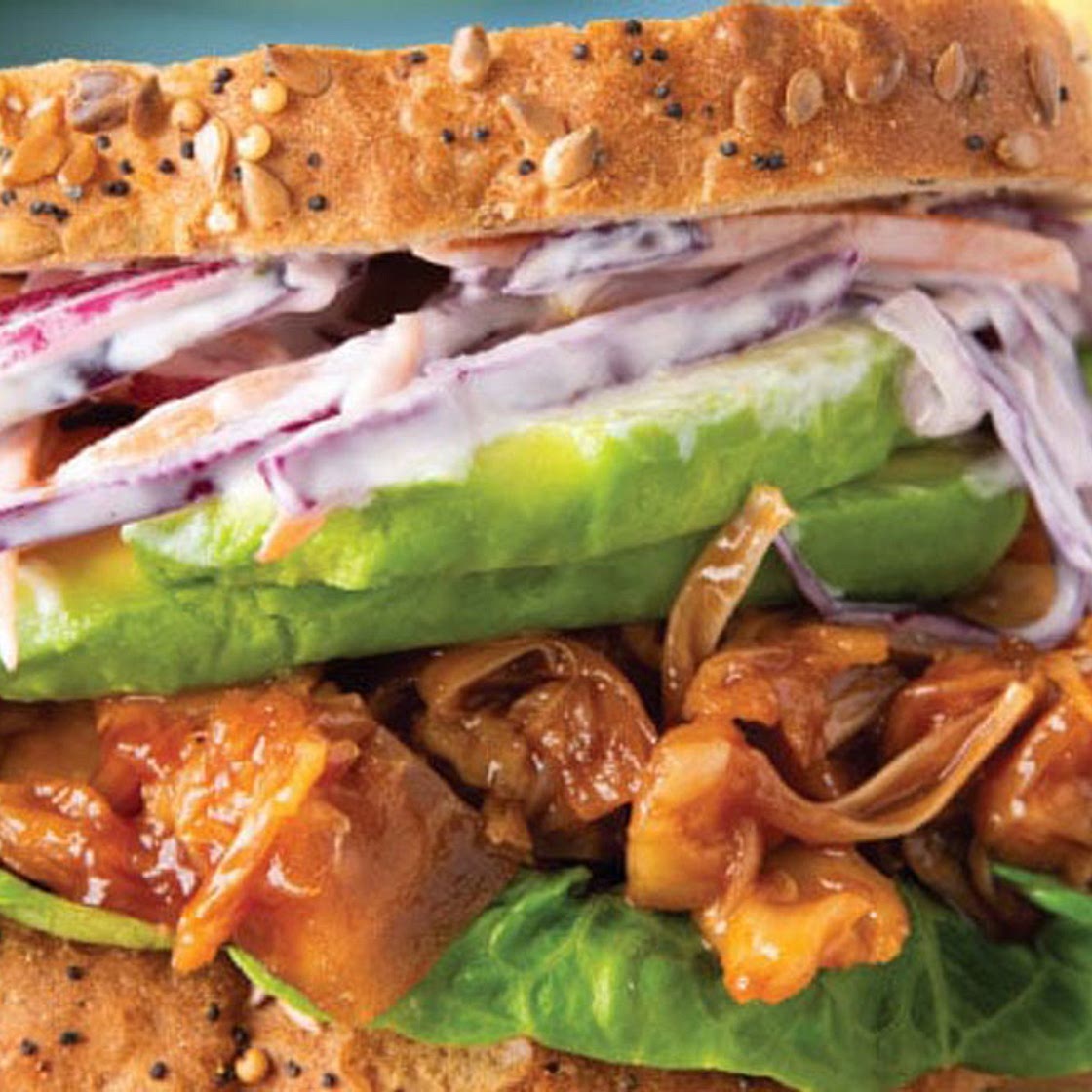 Vegan Pulled Jackfruit & Coleslaw Sandwich - Vegan Food & Living