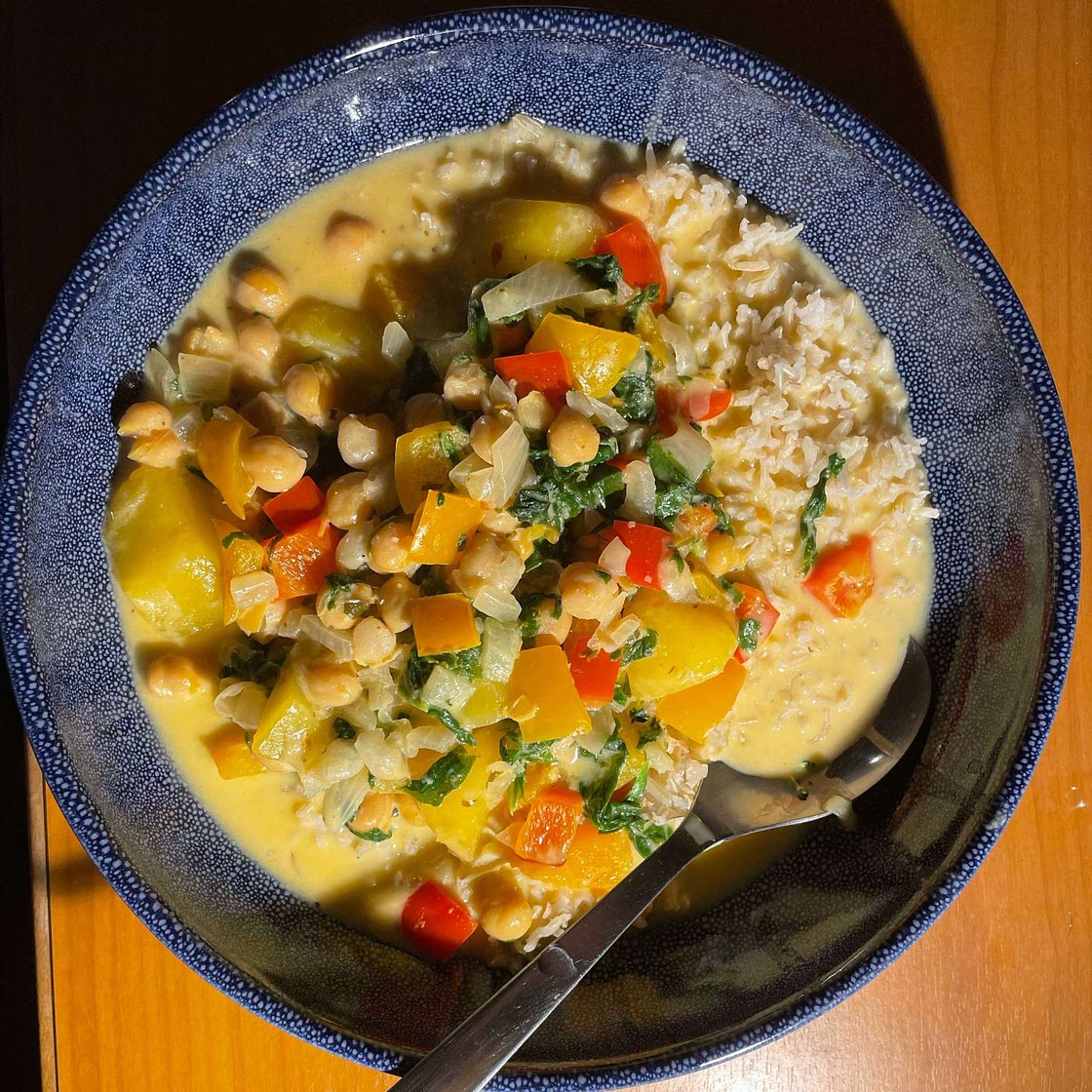 Thai Mango Chickpea Curry