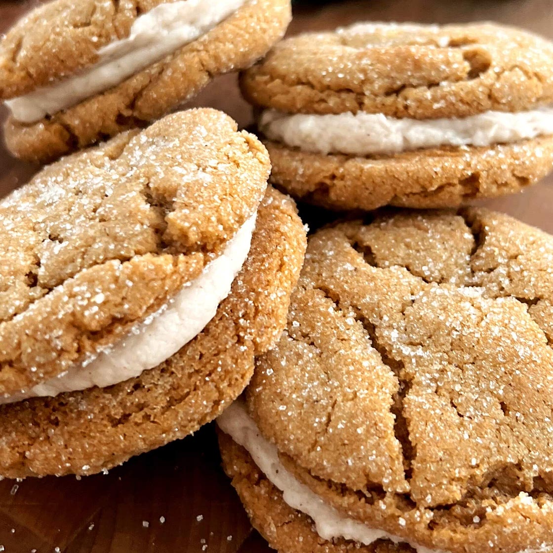 Molasses Cream Sandwich Cookies