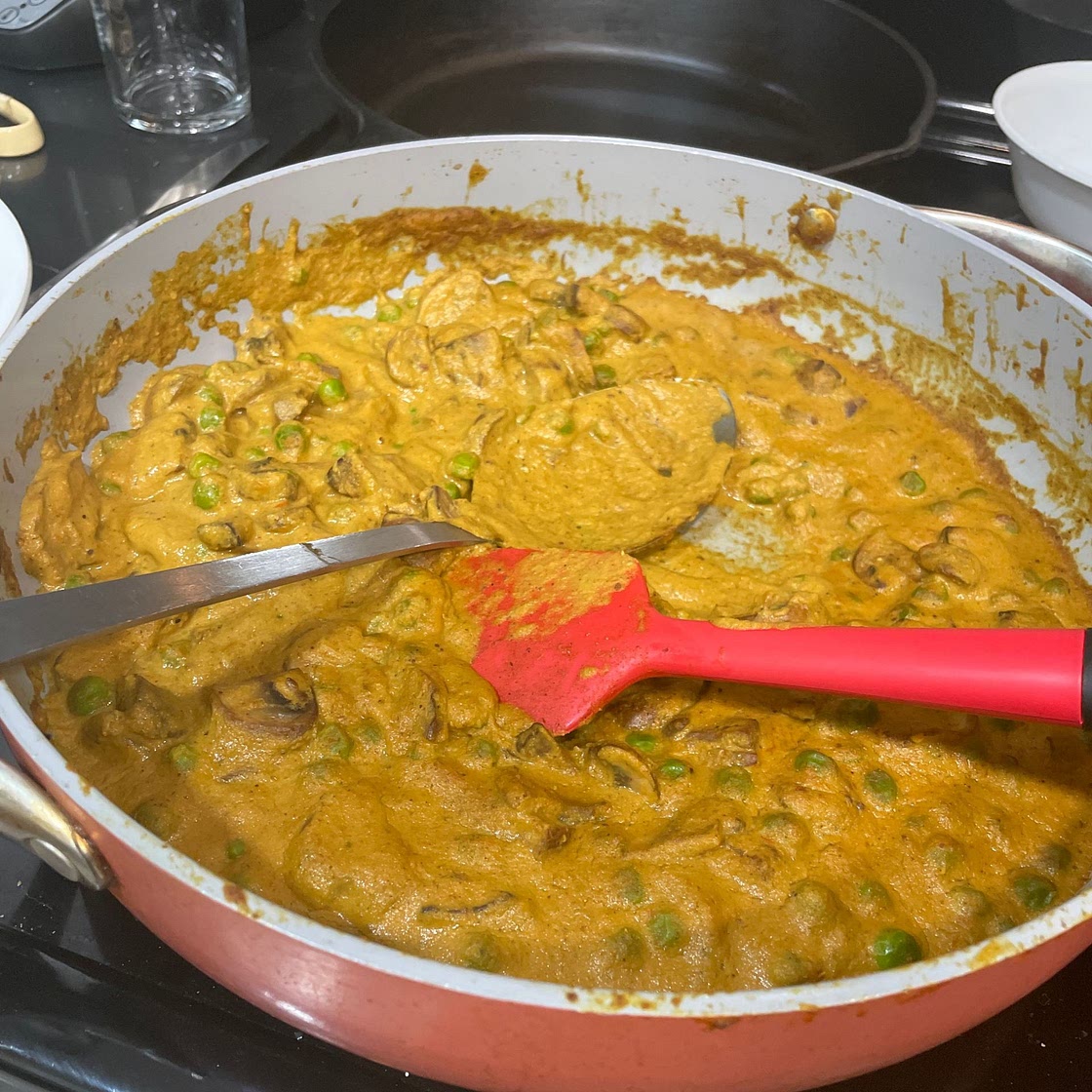 Mushroom Matar Korma