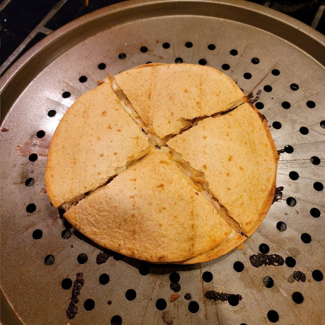 Easy chicken quesadillas
