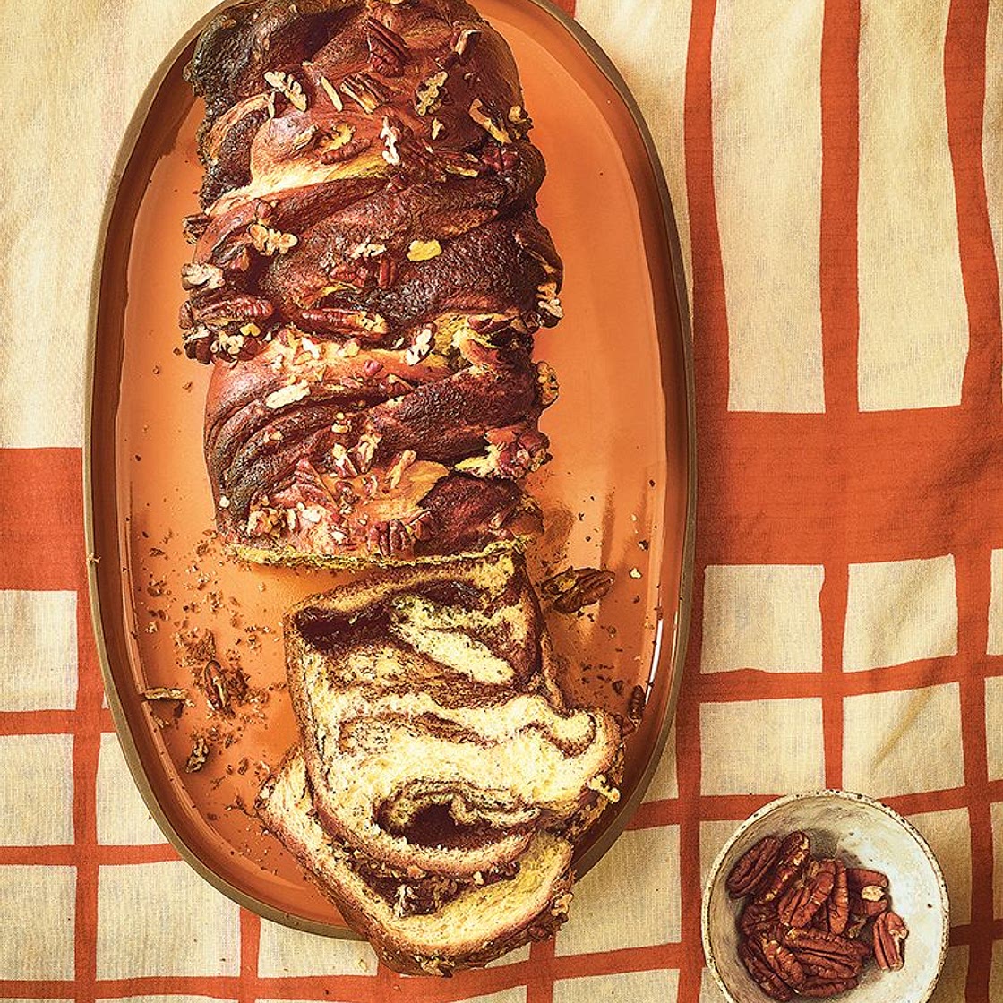 Babka chocolat et noix de pécan