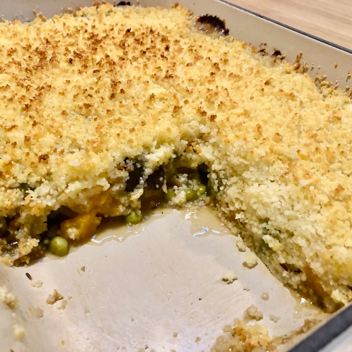 54. Pumpkin Pie with Cheddar and Cous Cous Crust