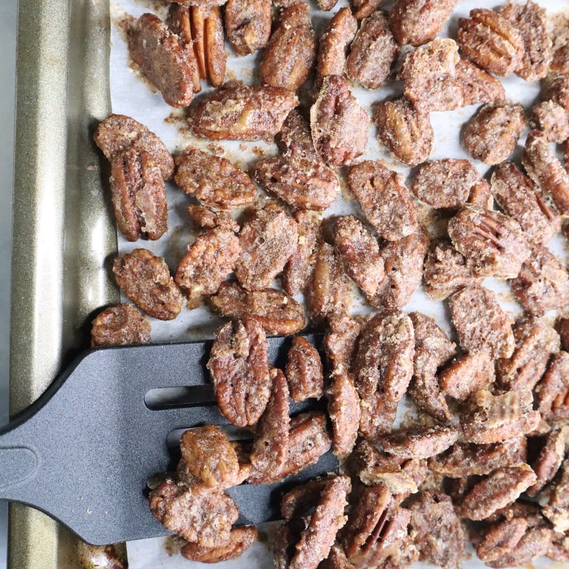 Healthy Sugar Free Candied Pecans