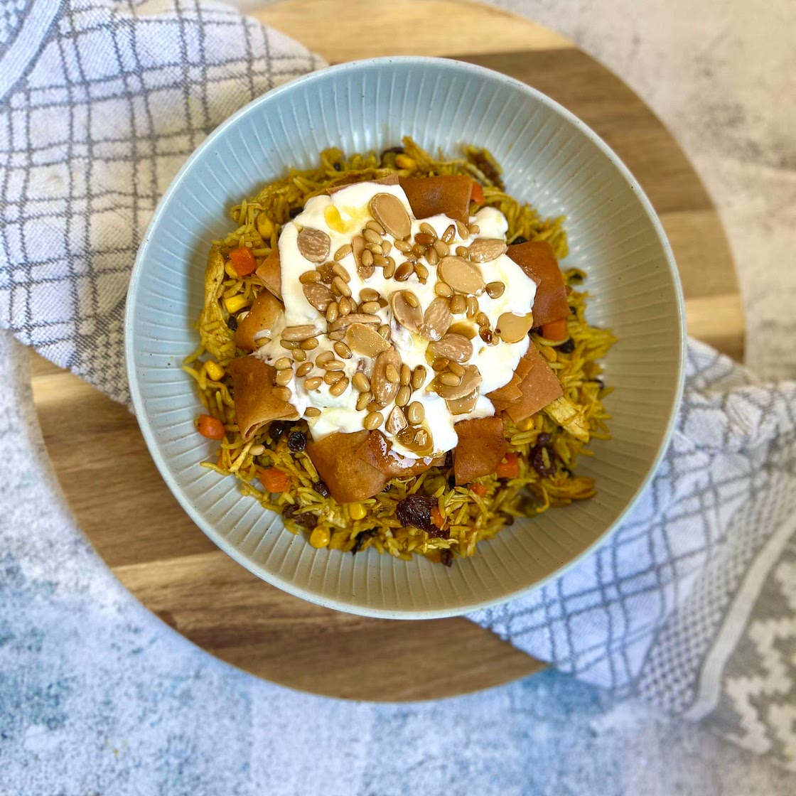 Chicken & Veggie Rice with Raisins and Currants