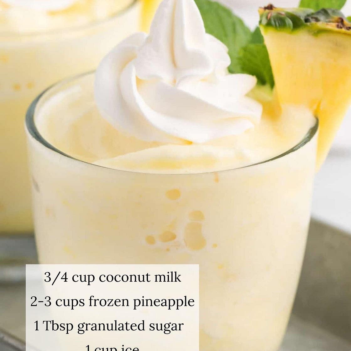 Pineapple Coconut smoothie 