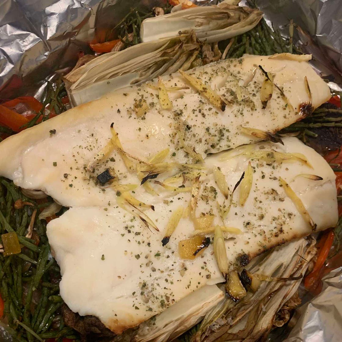 Baked Cod with Vegetables