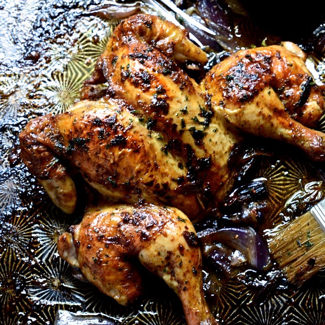 Rosemary and paprika roast chicken | Bibbyskitchen chicken recipes