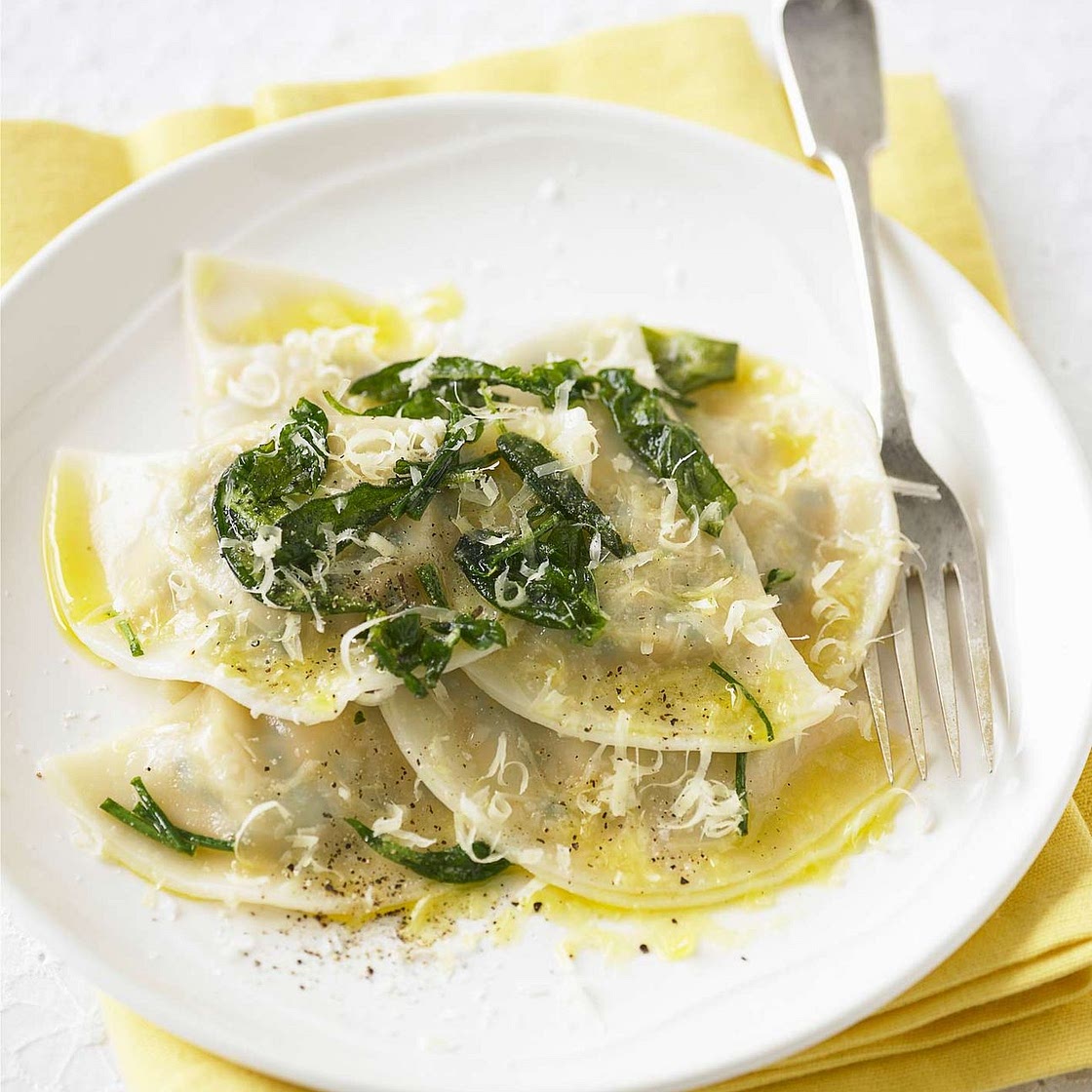 Raviolis à la crème fraîche
