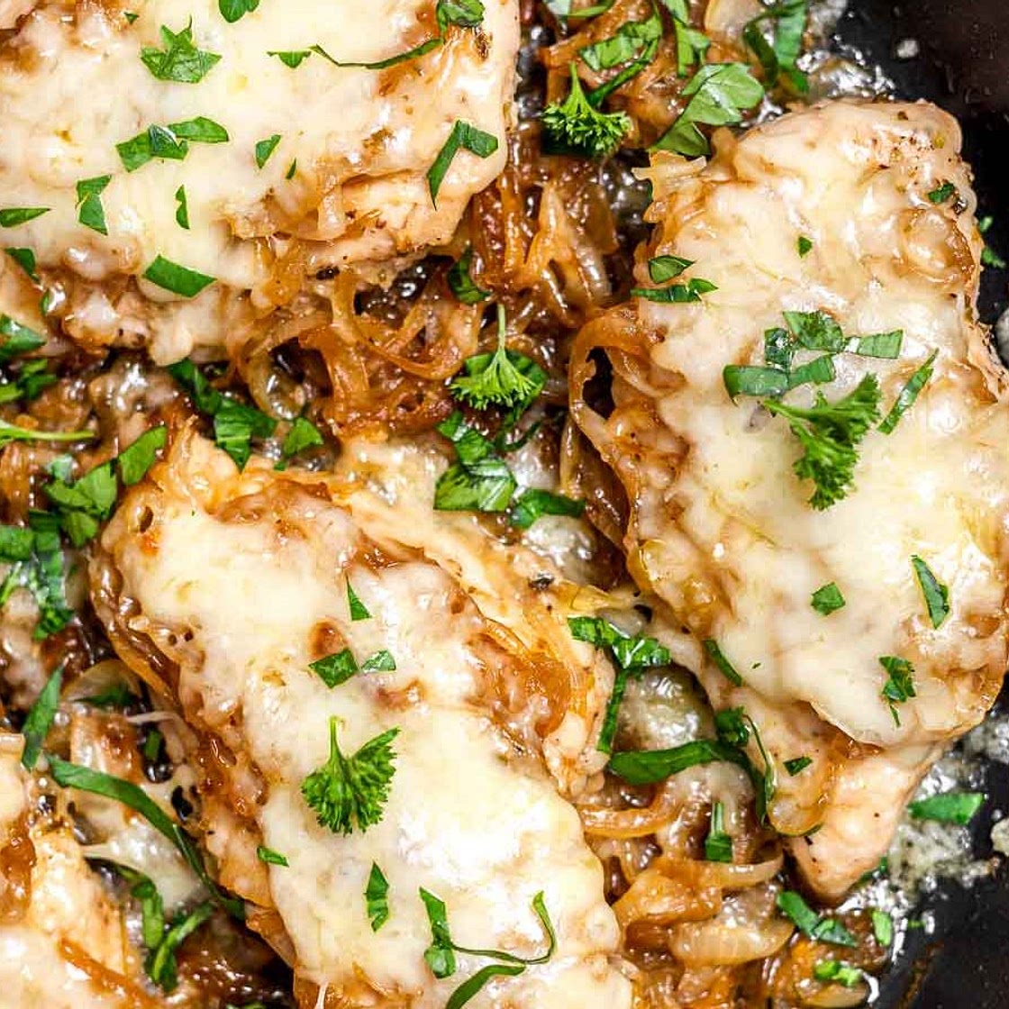 French Onion-Chicken Skillet