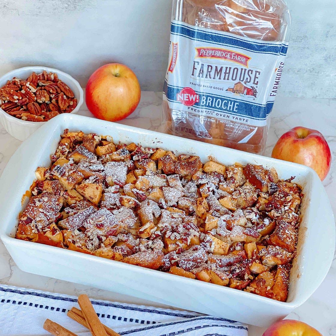 Cinnamon Apple French Toast Casserole