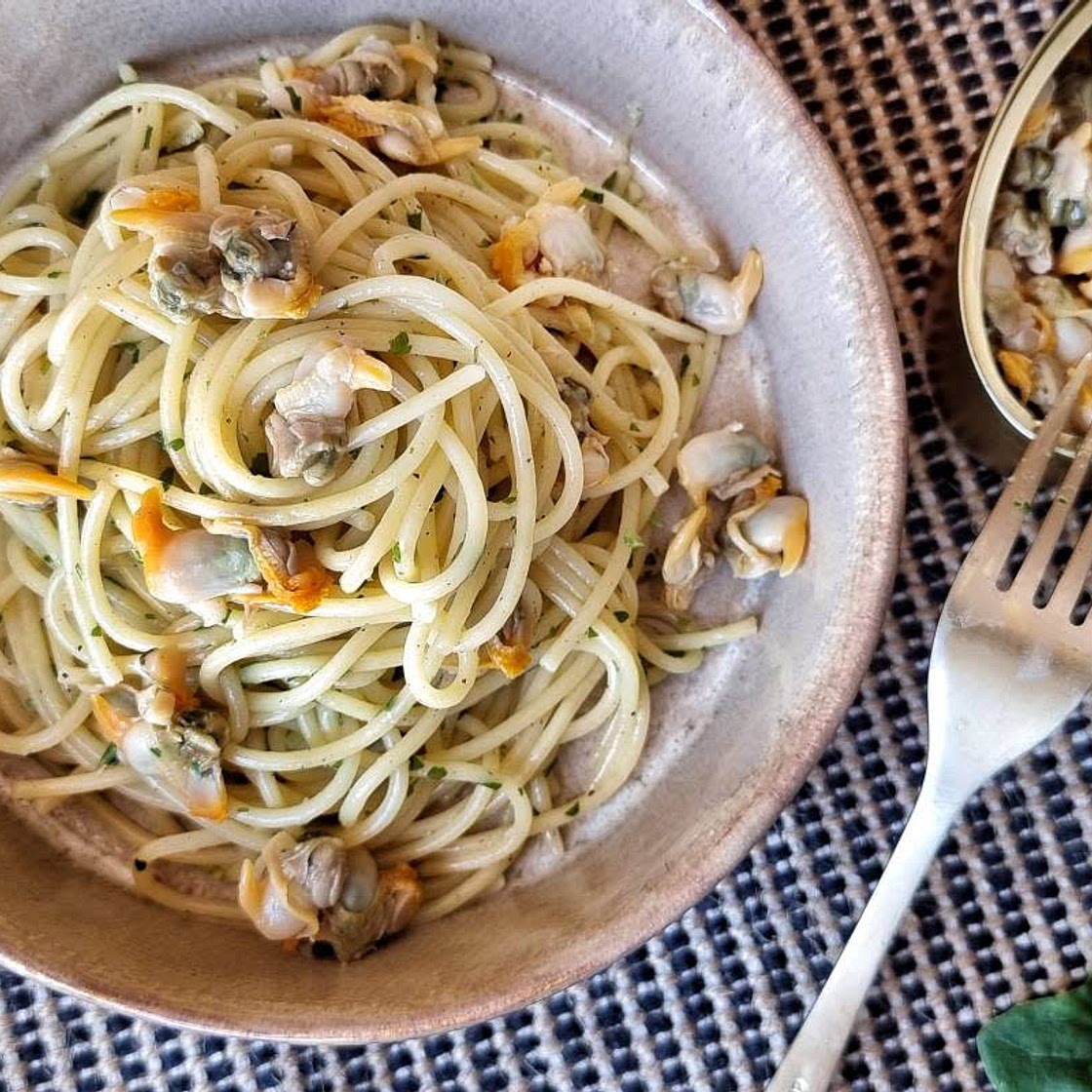 pasta con berberechos