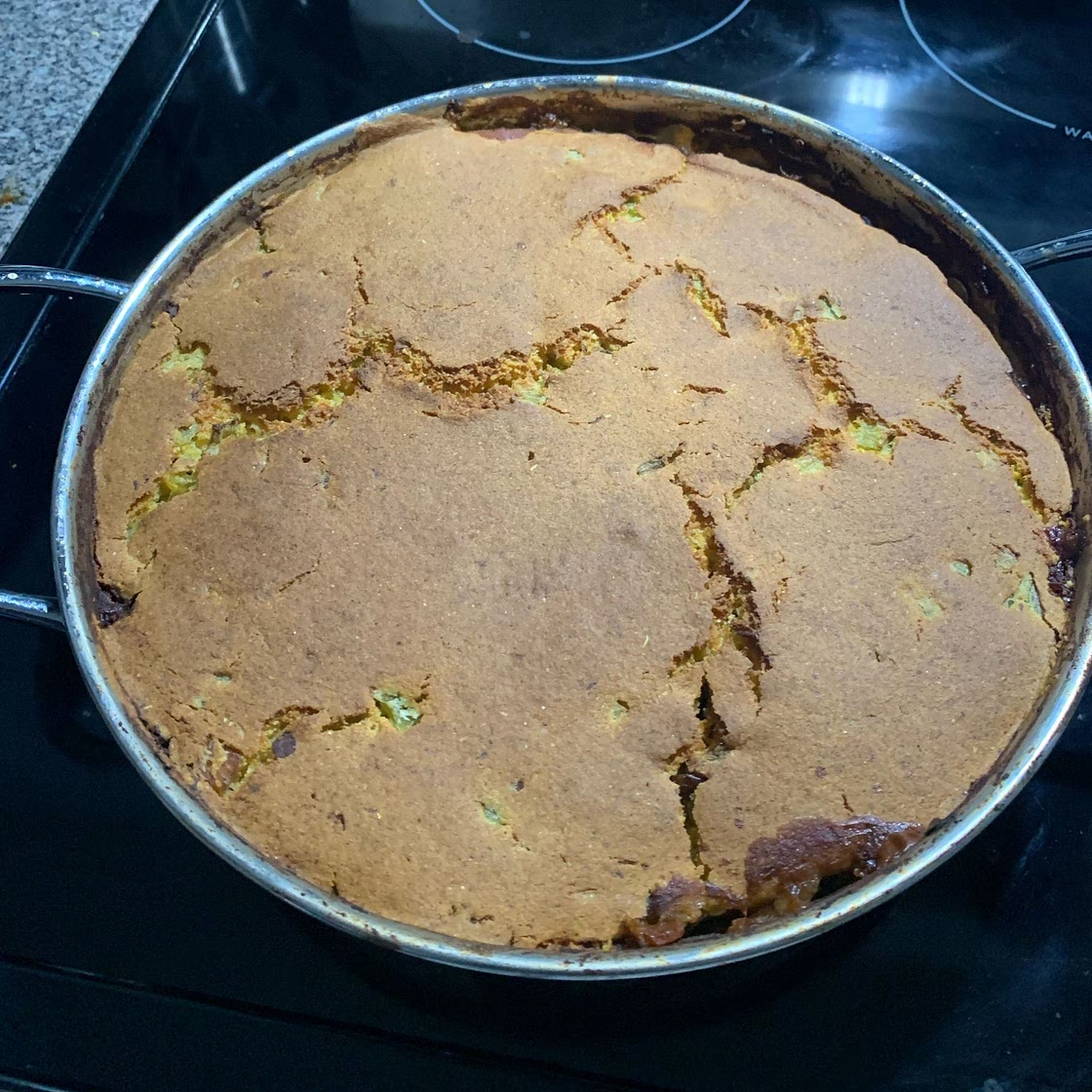 Vegan Jalapeno Chili Cornbread Casserole