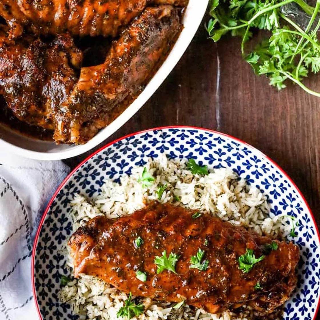 Baked Turkey Wings by Savory Thoughts