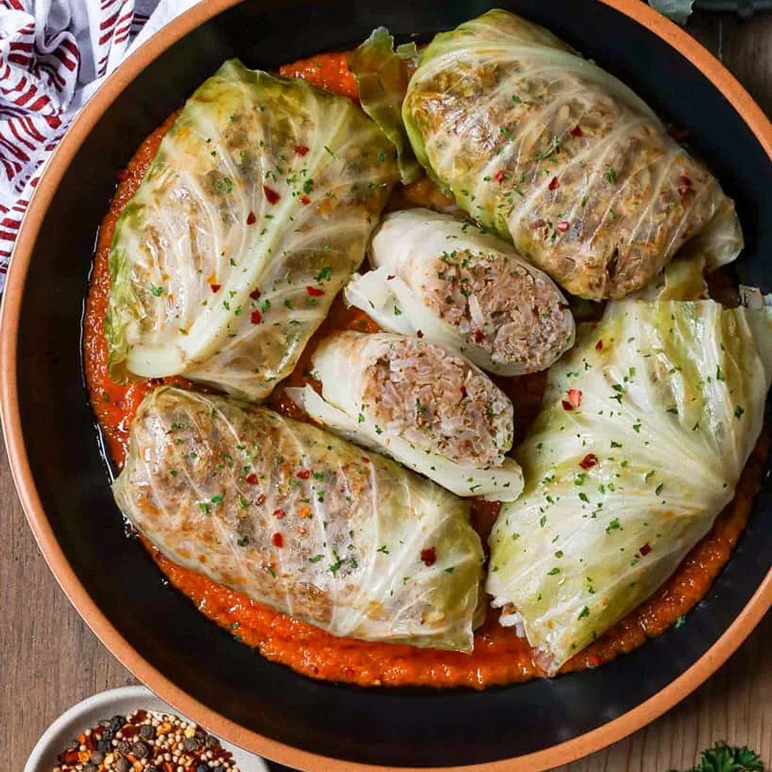 Turkish Stuffed Cabbage Rolls