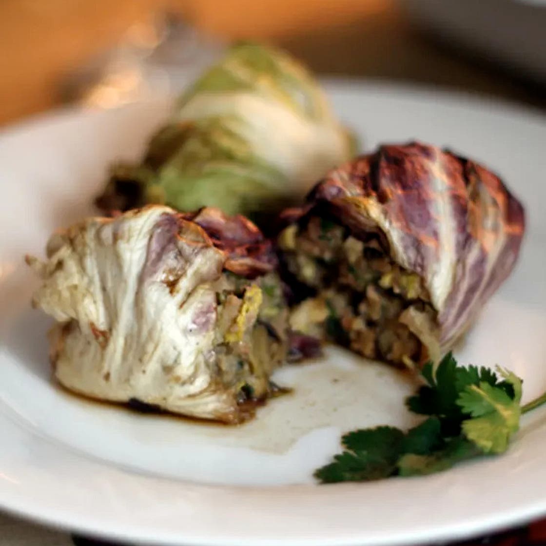 Asian Cabbage Rolls with Spicy Pork by thekitchn