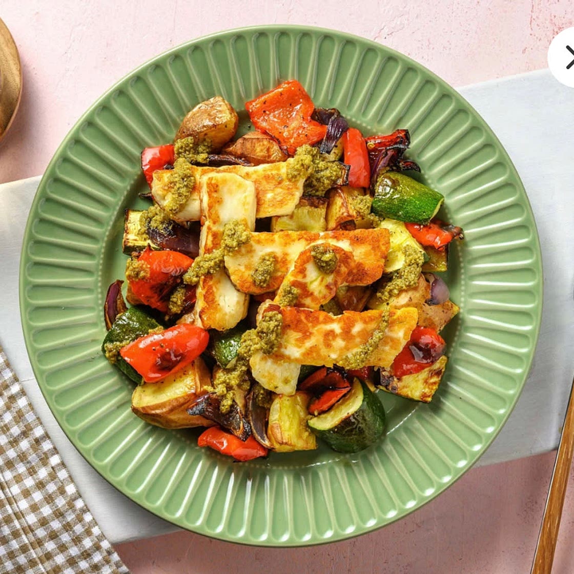 Mediterranean Veg with Halloumi 