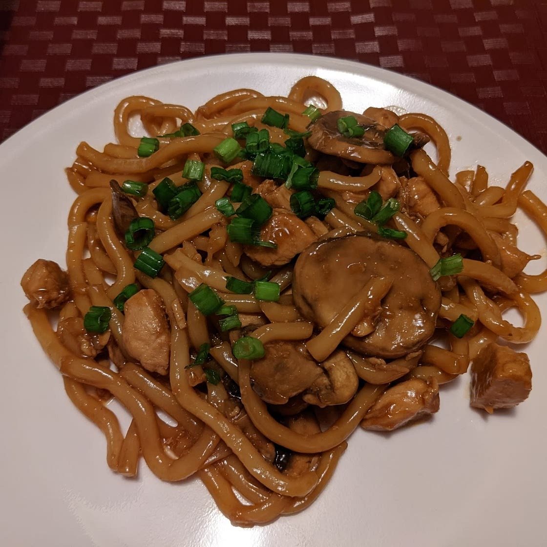 Hoisin Chicken Udon Noodles