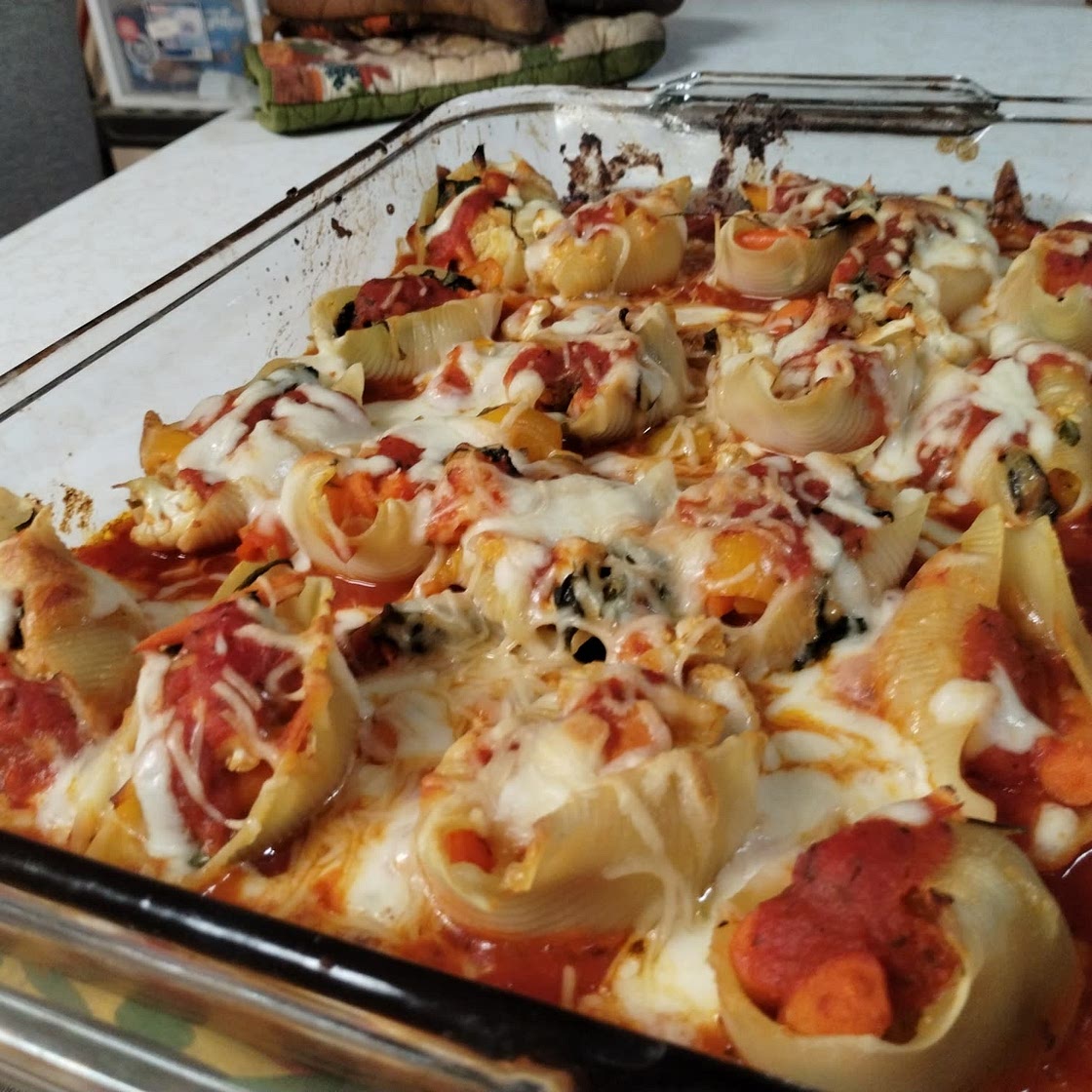 Vegetarian Stuffed Shells (without ricotta)