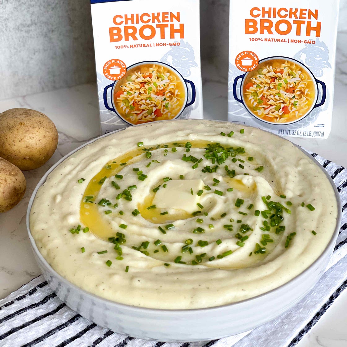 Creamy and fluffy mashed potatoes 