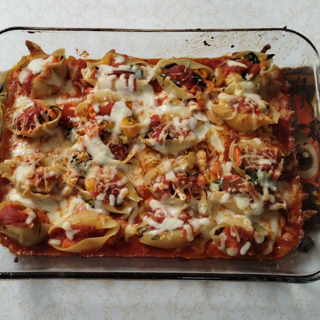 Vegetarian Stuffed Shells (without ricotta)