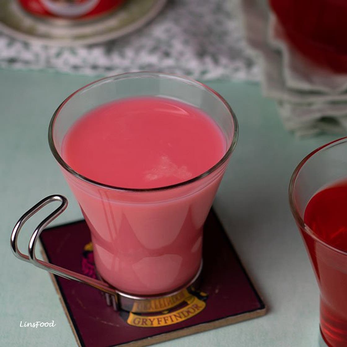 Sirap Bandung (Rose Syrup with Milk)