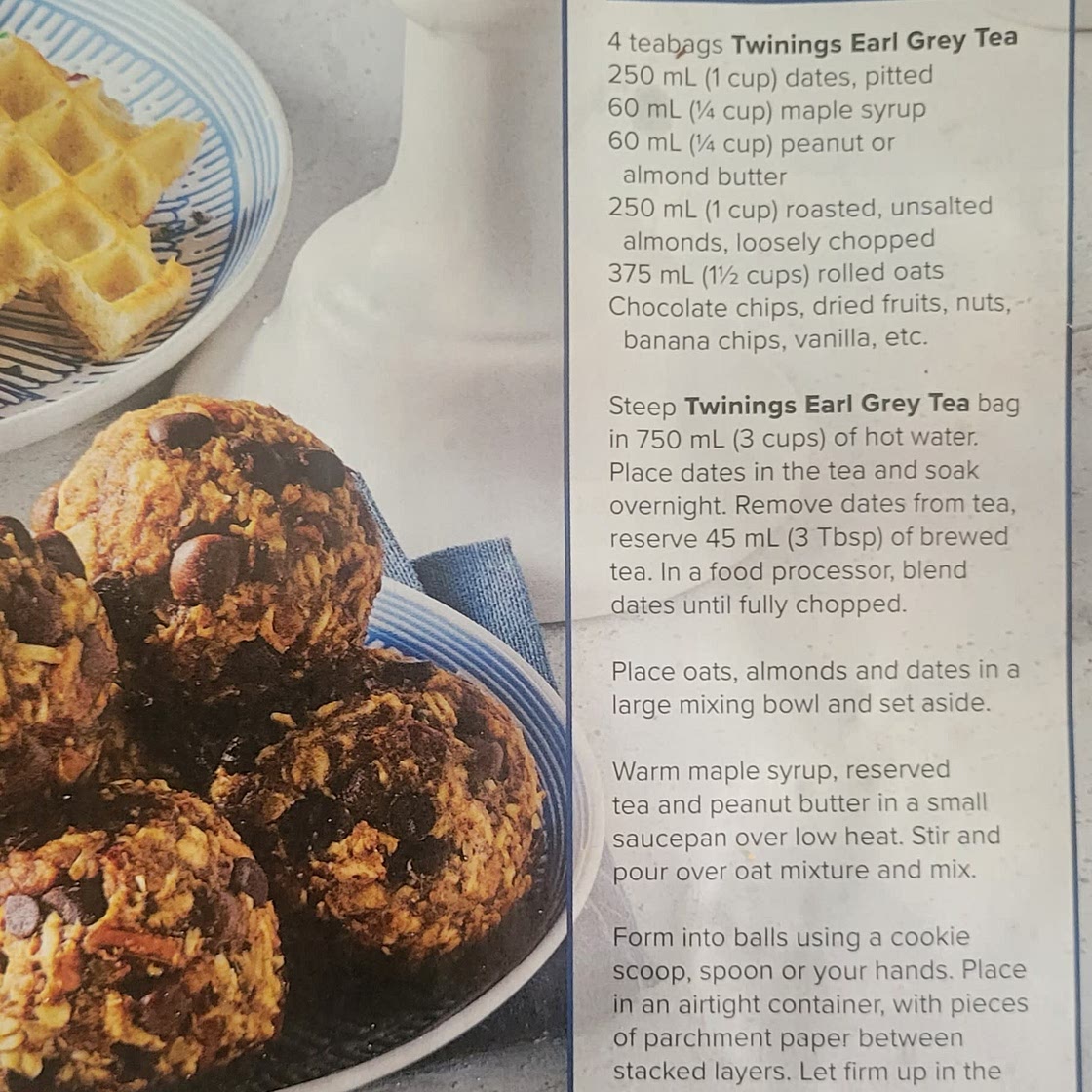 Two bite granola balls